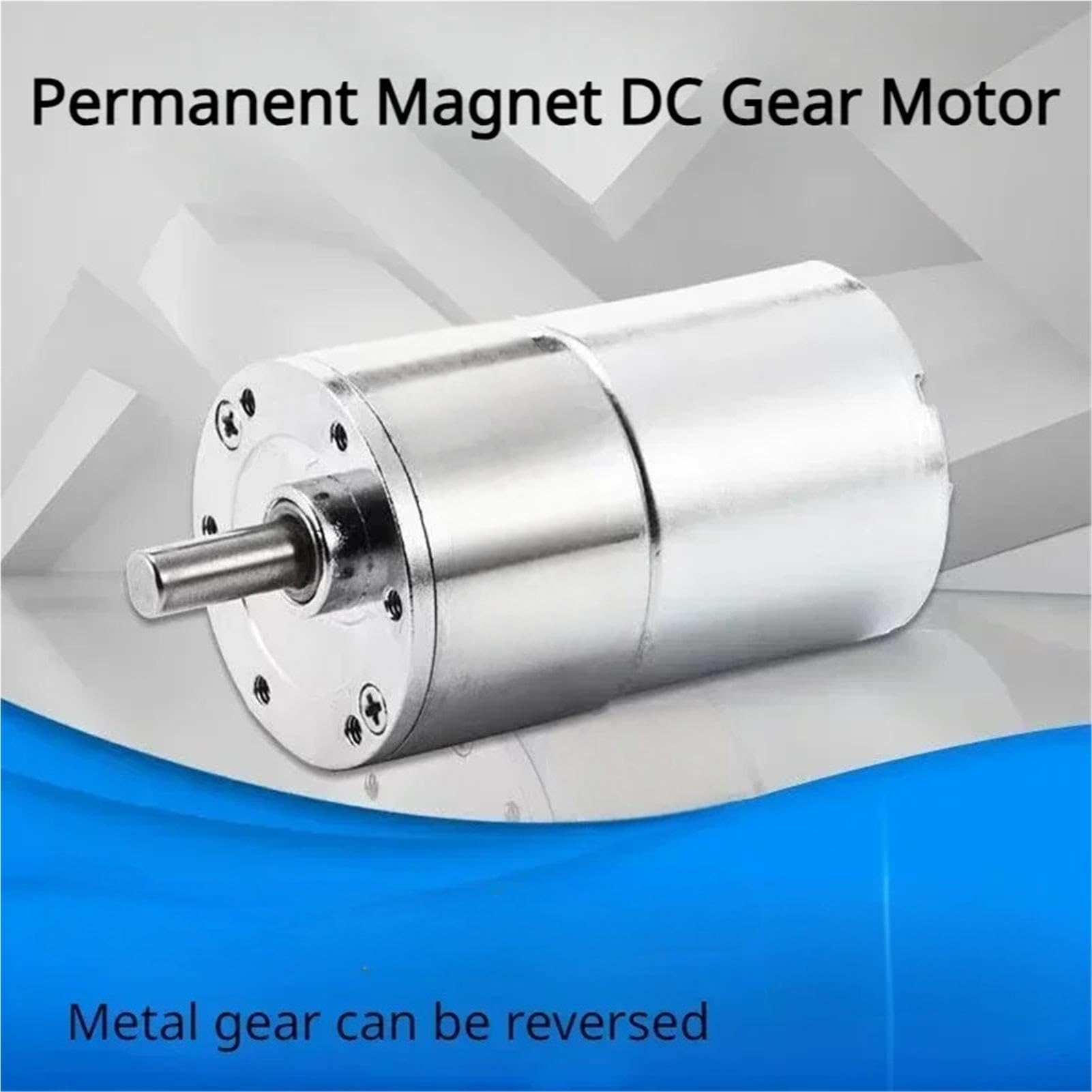 Motore CC 12V 24V con riduttore 7RPM-1150RPM Uscita albero centrale 37RG Robusto e stabile