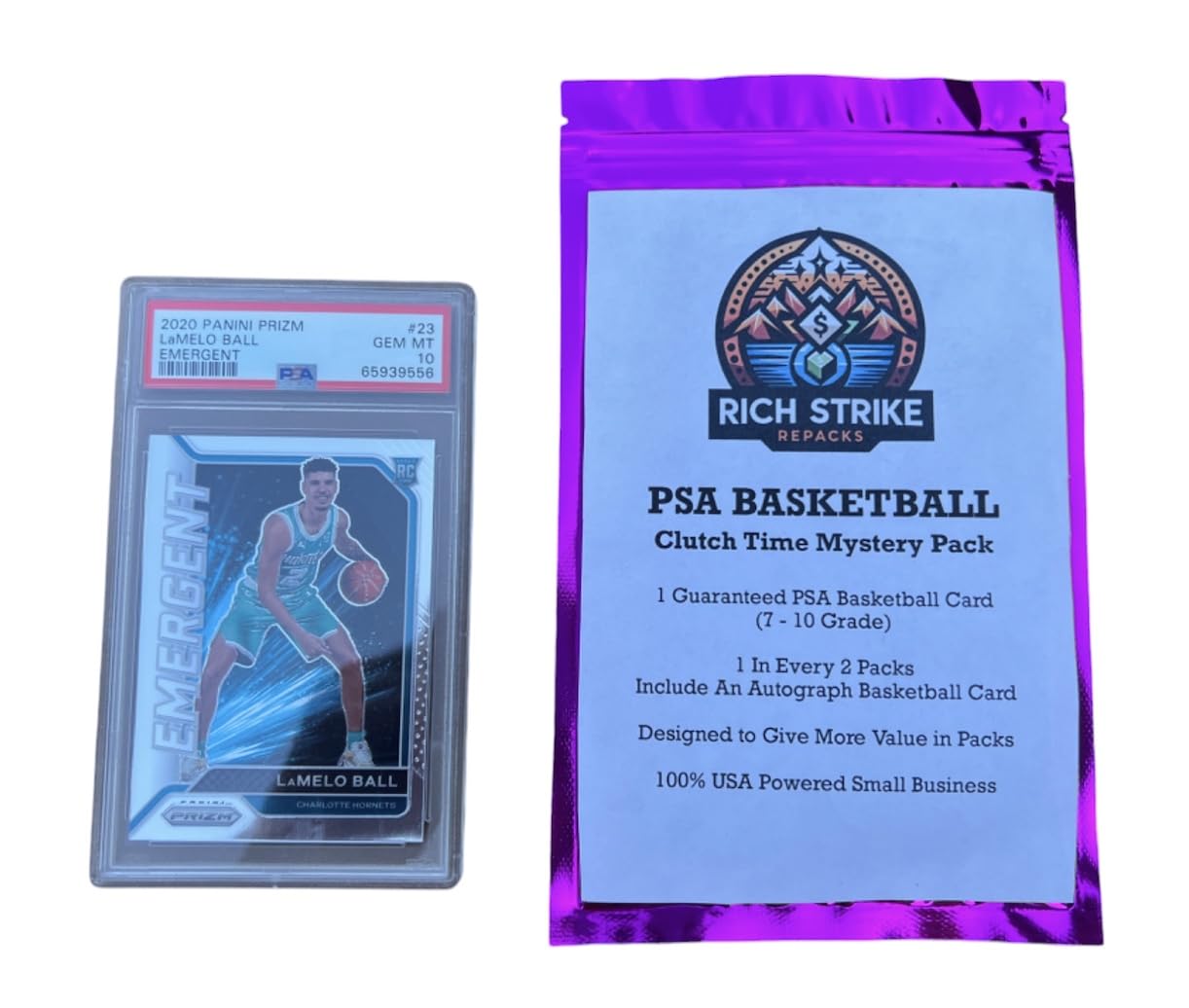 Amazon.com: Rich Strike Clutch Time PSA Basketball Card Mystery Pack, 1 ...