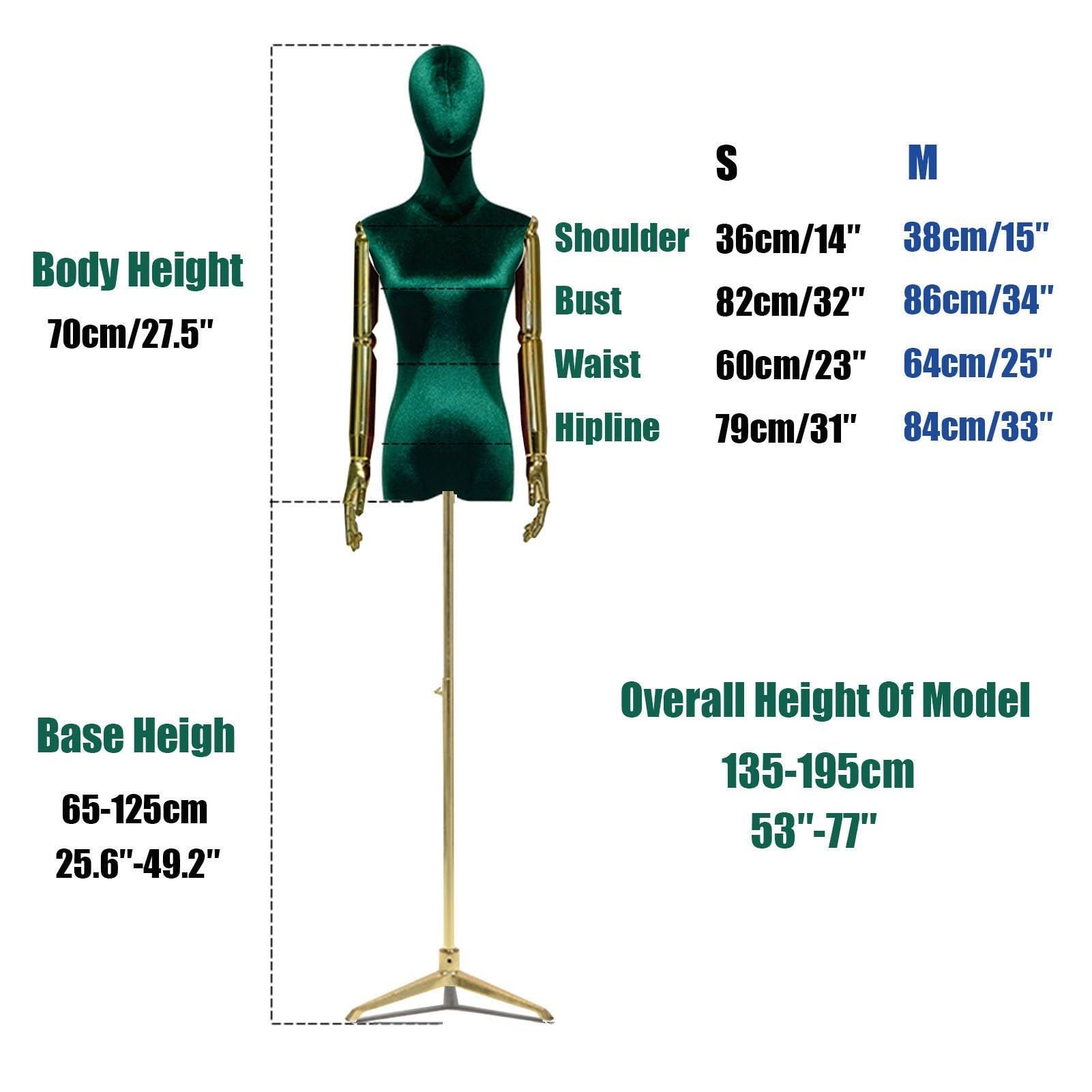 Maniqui Costura Mujer Cuerpo del Maniquí Pie con Soporte Ajustable, Maniquí Femenino Costura Torso Maniquí Sastre con Cabeza for Mostrar Ropa Y Joyas(A,M-Medium)