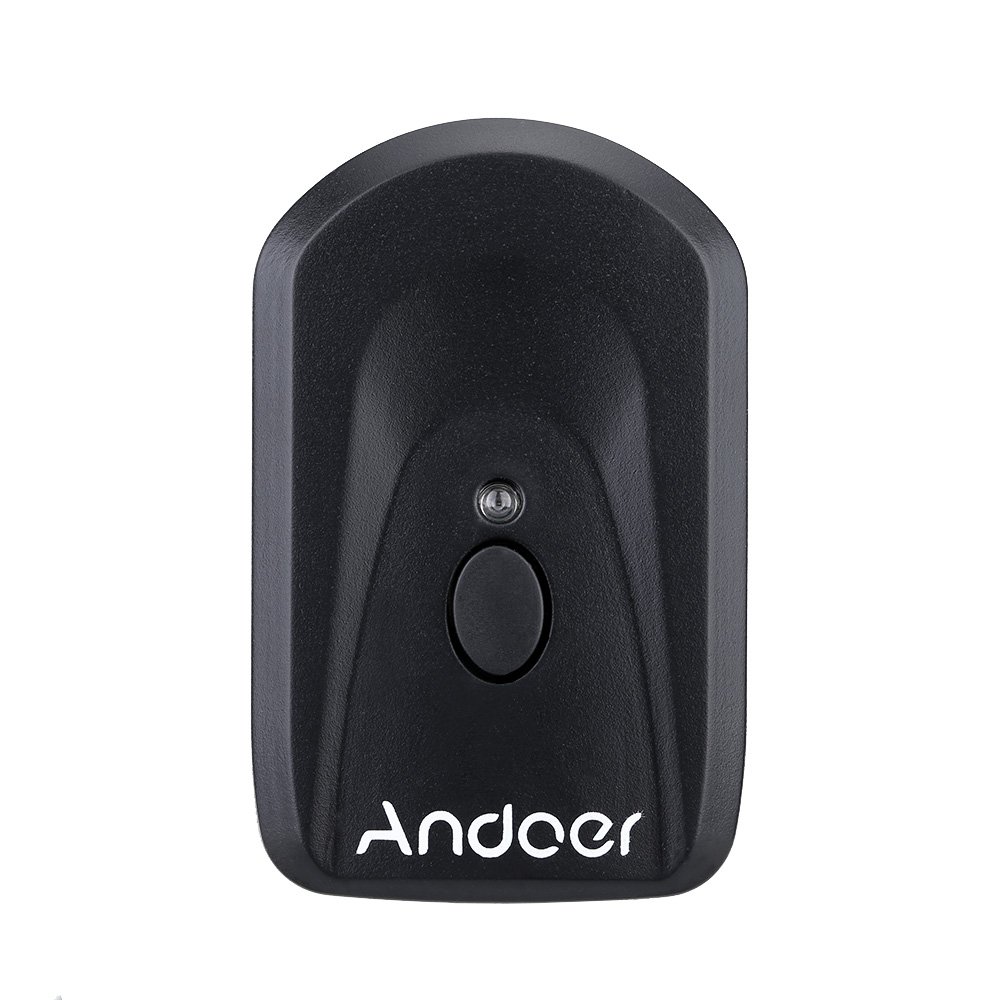 Andoer Trigger Flash a 16 canali, include 1 trasmettitore, 2 ricevitori, 1 cavo di sincronizzazione