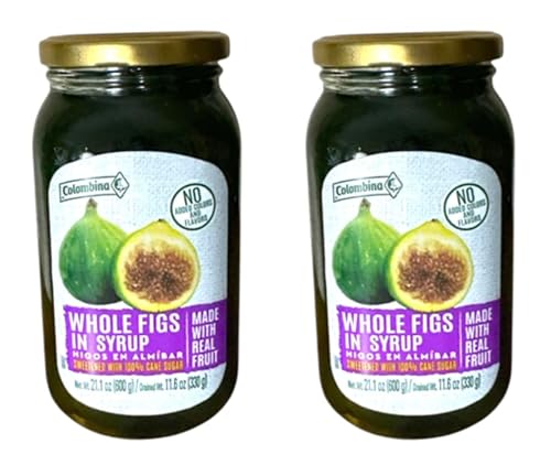 LA CONSTANCIA Colombina Dulce de Brevas 21.16 oz. - Paquete de 2 / Higos en Jarabe Pesado, 21.2 oz - Paquete de 2