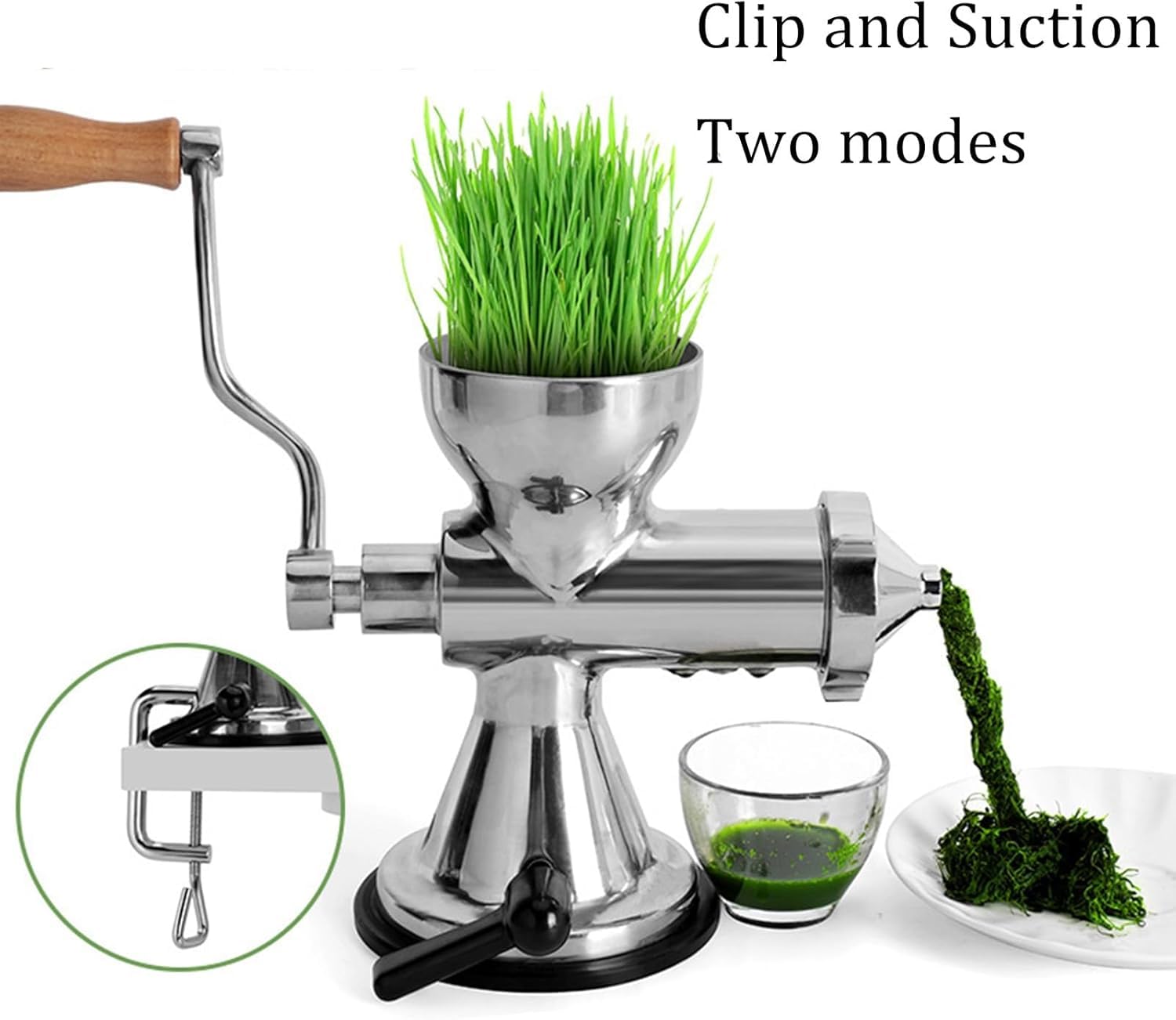 Spremiagrumi manuale di Wheatgrass, stampa dell'acciaio inossidabile con alta resa del succo per l'estrazione di Wheatgrass, frutta e verdura