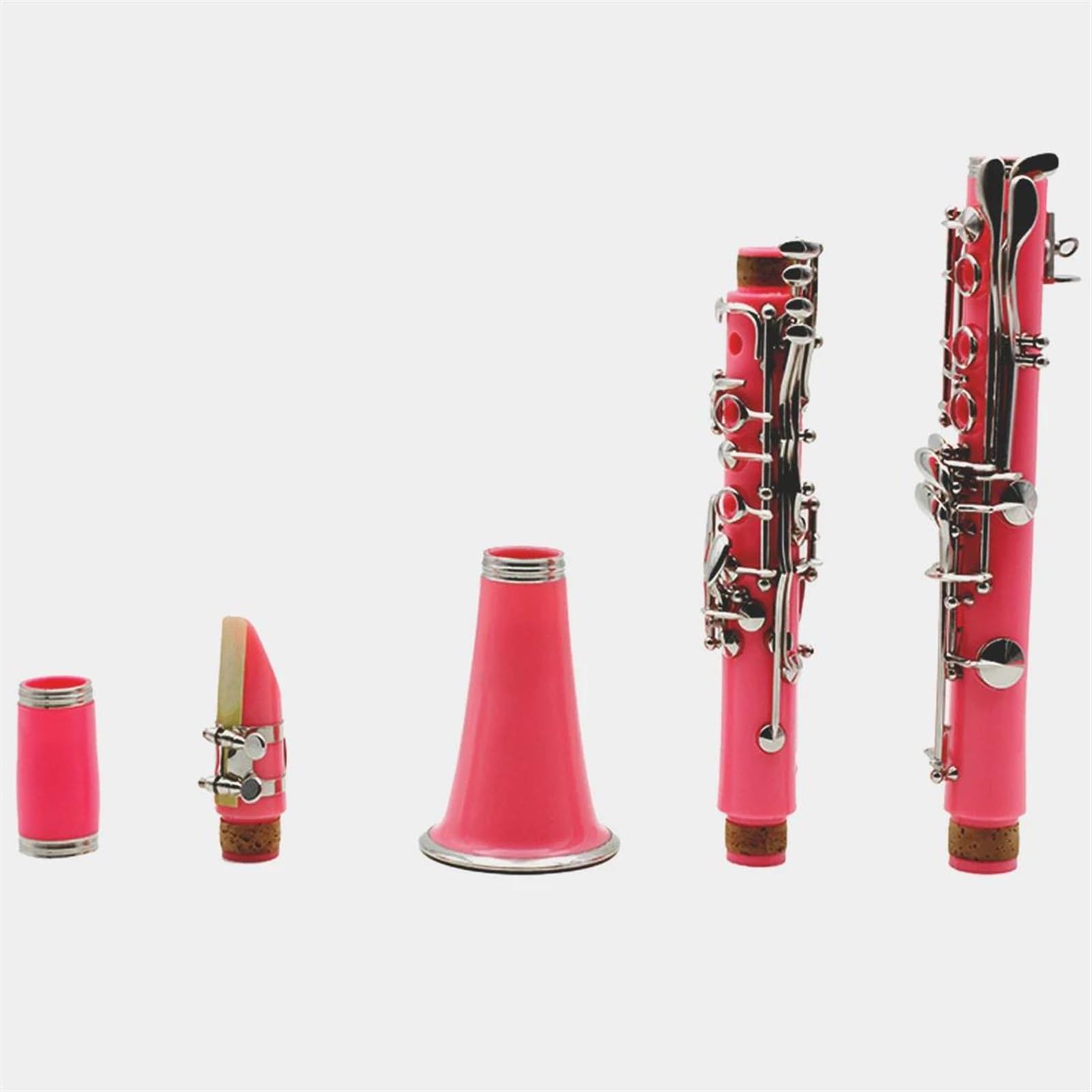 Buffet Clarinetto Rosa In Si Bemolle Per Principianti Clarinetto Per Orchestre Scolastiche Adulti Con Supporto In Conchiglia Rigida Guanti Parte(Clarinet)