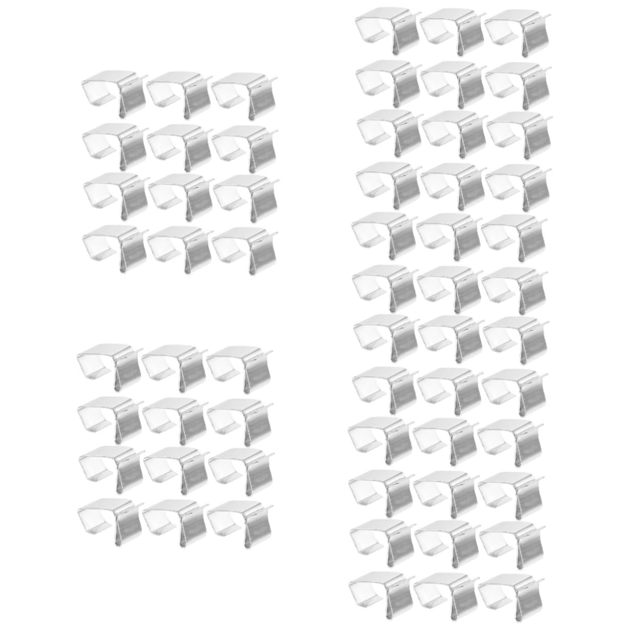 HOMSFOU 250piezas Ganchos De Metal Para Luces Navideñas Clips Resistentes Para Decoraciones De Fiesta y Jardín Para Colgar Luces Exteriores y Adornos De Navidad