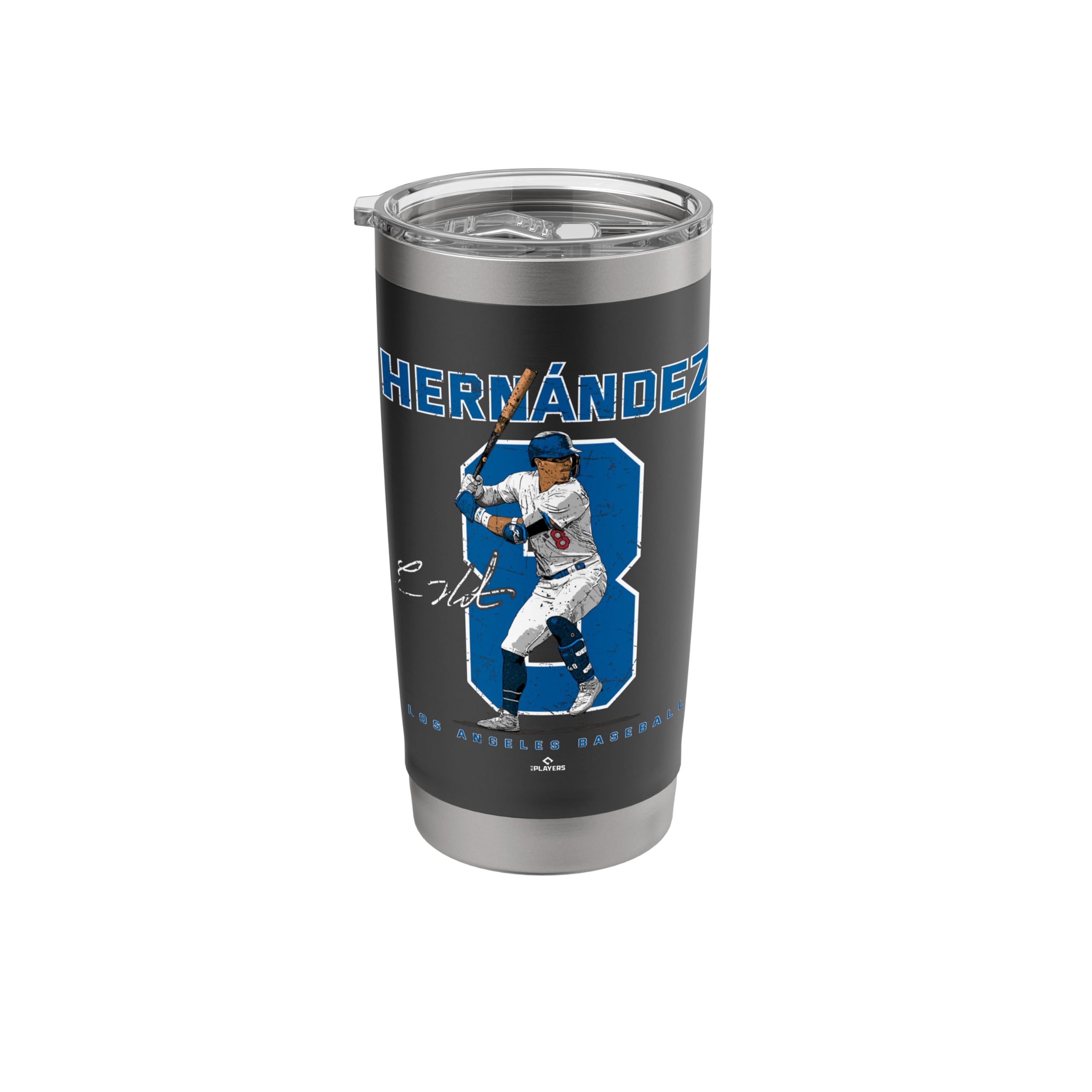 Number and Portrait Kike Hernandez Los Angeles MLBPA Stainless Steel Insulated Tumbler