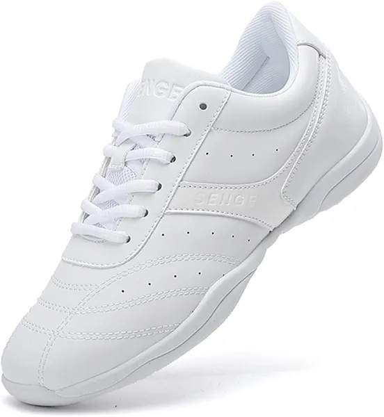 GlideMoves Cheer Shoes Women Dancing Sneakers Training Competition Comfortable Girls Cheerleading Tumbling Exercise Fitness Kids Youth Adults