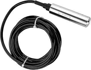 Liquid Level Sensor, DC 24V 4 20mA Throw in Type Liquid Level Sensor for Detecting 0m to 5m/0 to 197m in Range Water Level