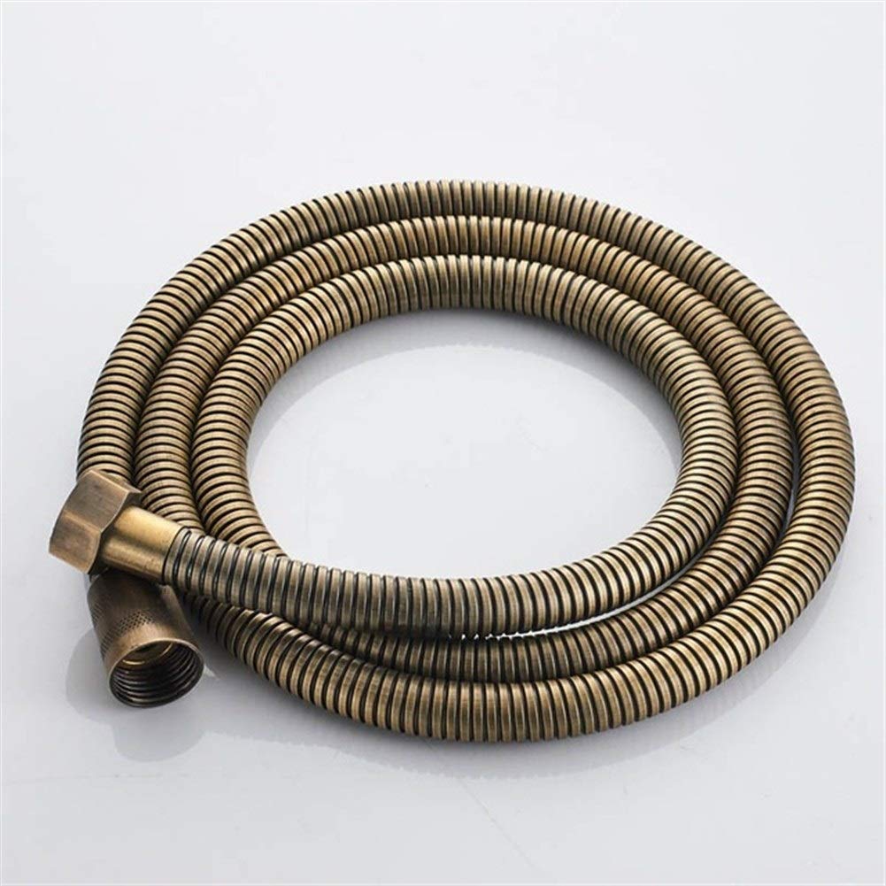 Rohcghc Gold Shower Hose, Stainless Steel Universal Replacement Hose,Shower Brass 59" Hand Flexible Spray Faucet Pipe