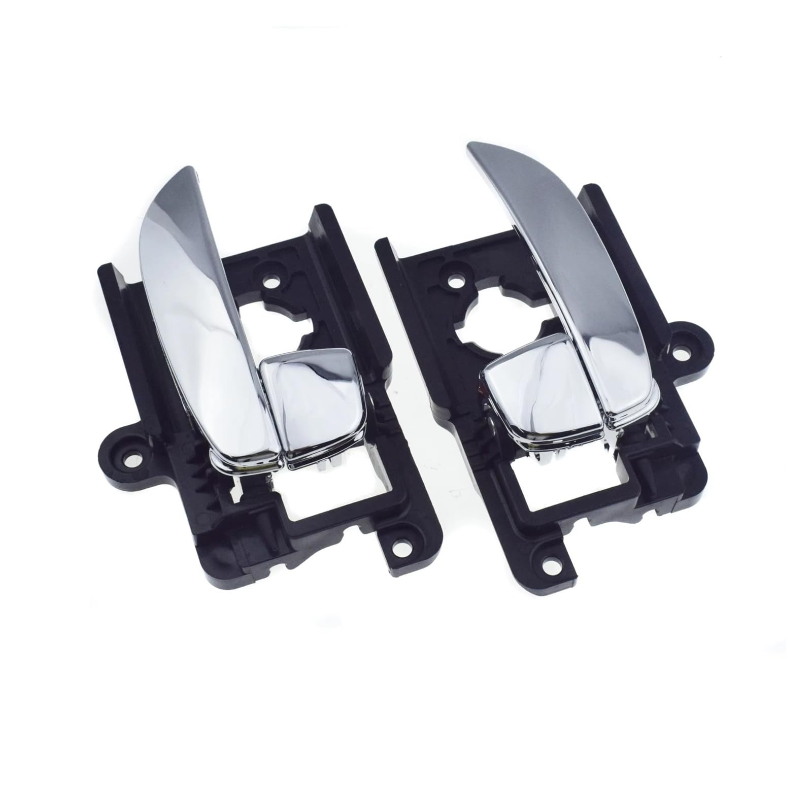 BYSKJZ Car Inner Door Handle for Hyundai for Elantra 2007 2008 2009 2010 2.0L Chrome Inside Interior Door Handle Front Rear Left Driver Right Passenger(2Pcs Pair)