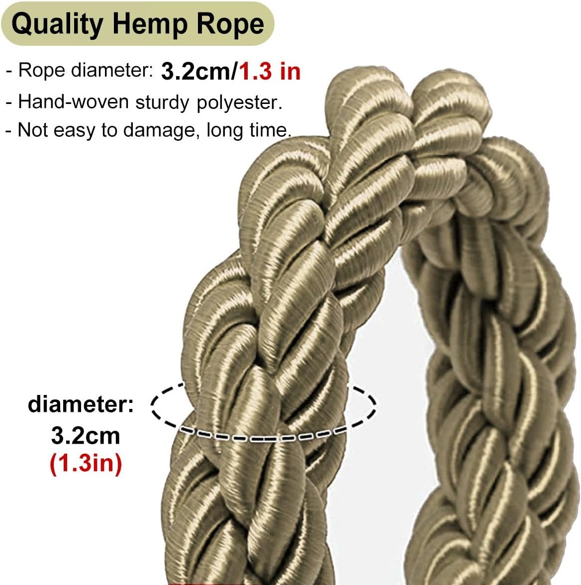 Twisted Post Ropes,Hanging Barriers Rope with 2 Pack Wall Hooks Kits,Stanchion Post Queue Hanging Rope for Queue Divider Crowd Control Stanchion Rope(Purple a 1.5m/5ft/59in)