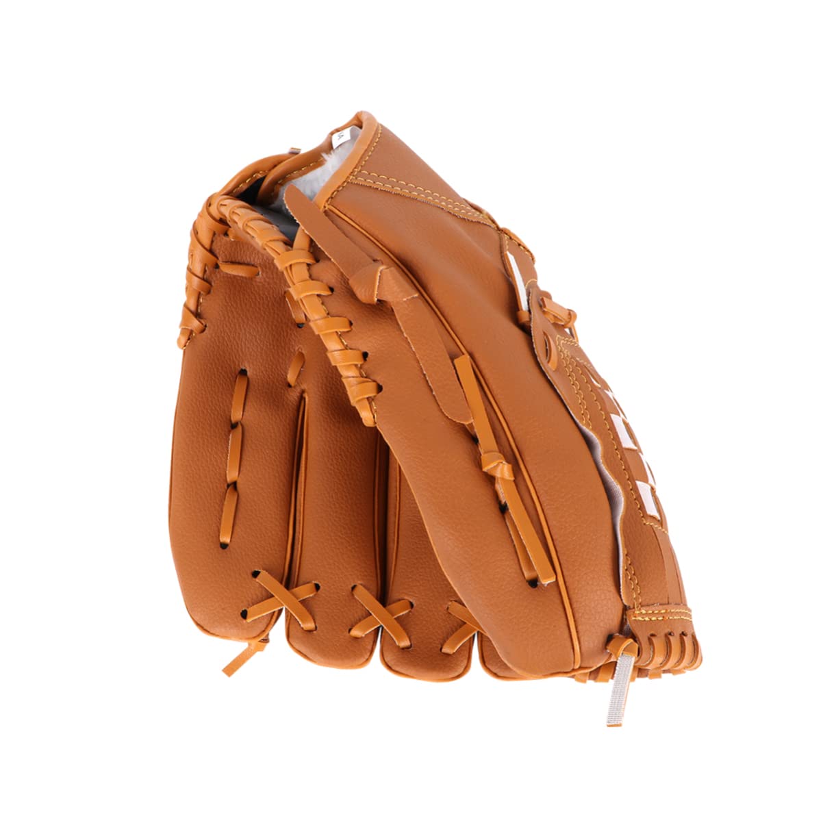 GALPADA Left Hand Baseball Softball Glove for Outdoor Sports Durable with Cushioned Palm and Strap Extra for Secure Catching Yellow