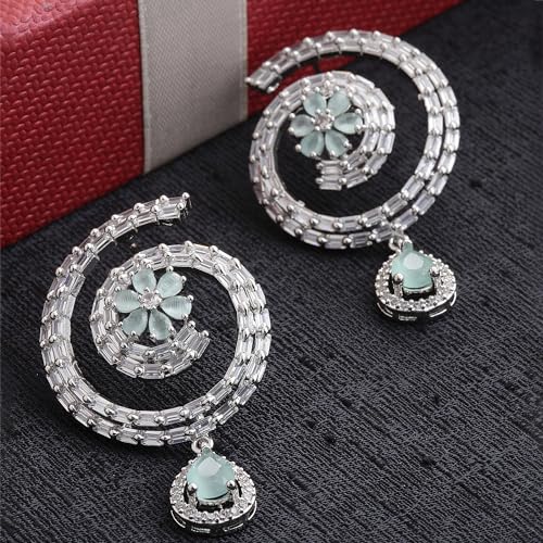 Rhodium-Plated Hoop Earrings