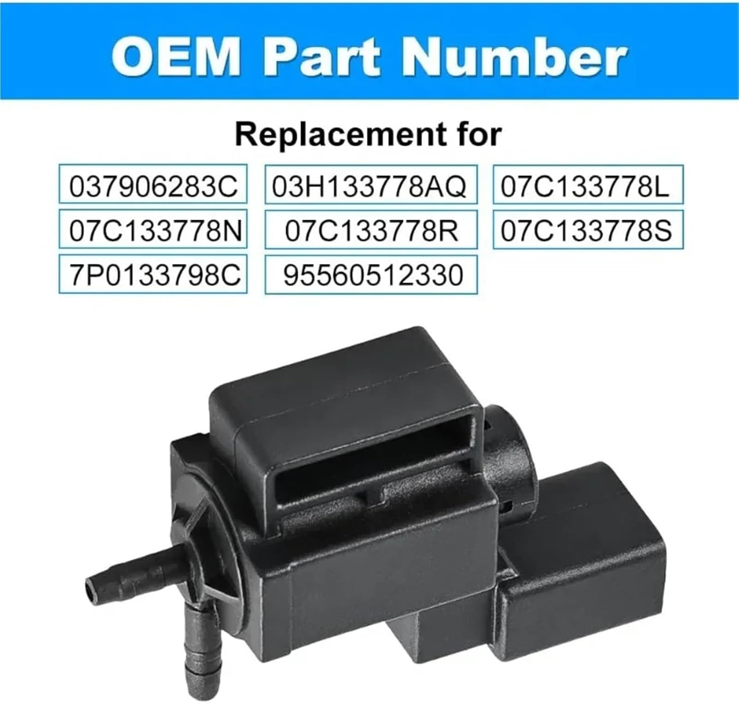 037906283C Turbocharger Vacuum Solenoid Valve for 72288006