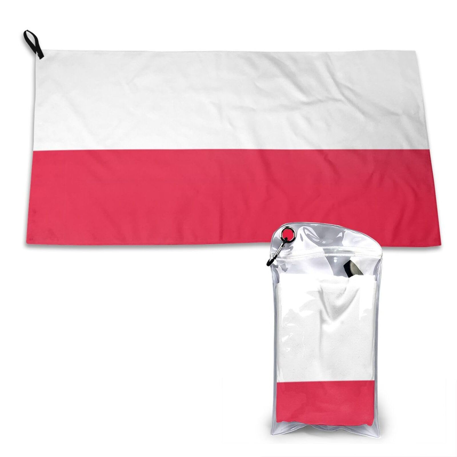 DUYKIMQW Polish flag Print Quick Dry Towel 16x31.5in White