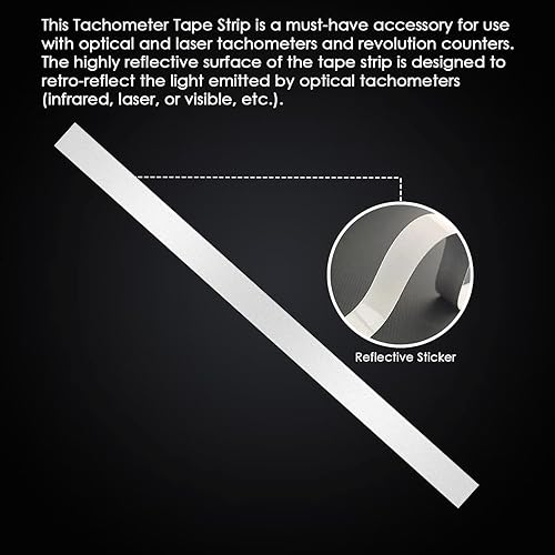 Miniatura 8 de Tacómetro láser digital de mano Medidor de RPM sin contacto Medidor de velocidad del motor Rango de medición de pistola: 2.5-99999RPM Azul