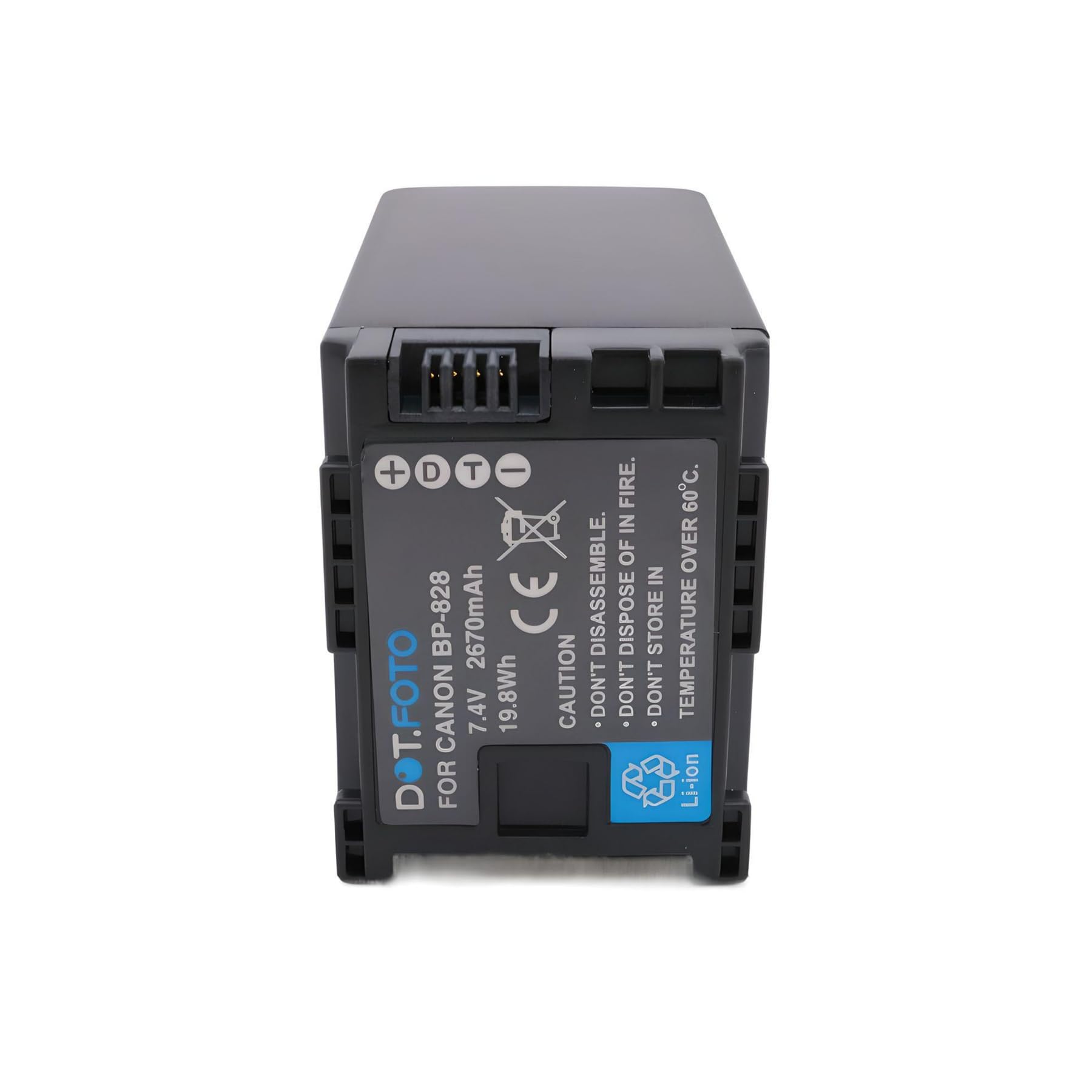 BP-828 Premium 7.4v / 2800mAh Batterie Rechargeable pour Canon LEGRIA/VIXIA HF G26 G30 G40 G50 G60 G70 / GX10 / XA11 XA15 XA20 XA25 XA30 XA35 XA40 XA45 XA50 XA55 XA60 XA65 XA70 XA75 XF400