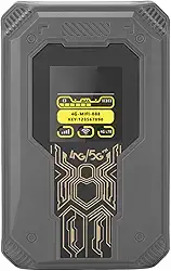 Hotspot WiFi Portátil, Roteador de Viagem de Internet Móvel 4G LTE Conecta até 8 Dispositivos Com Slot para Cartão SIM de Exibição de Tempo Roteador de 300 Mbps para Viagens de