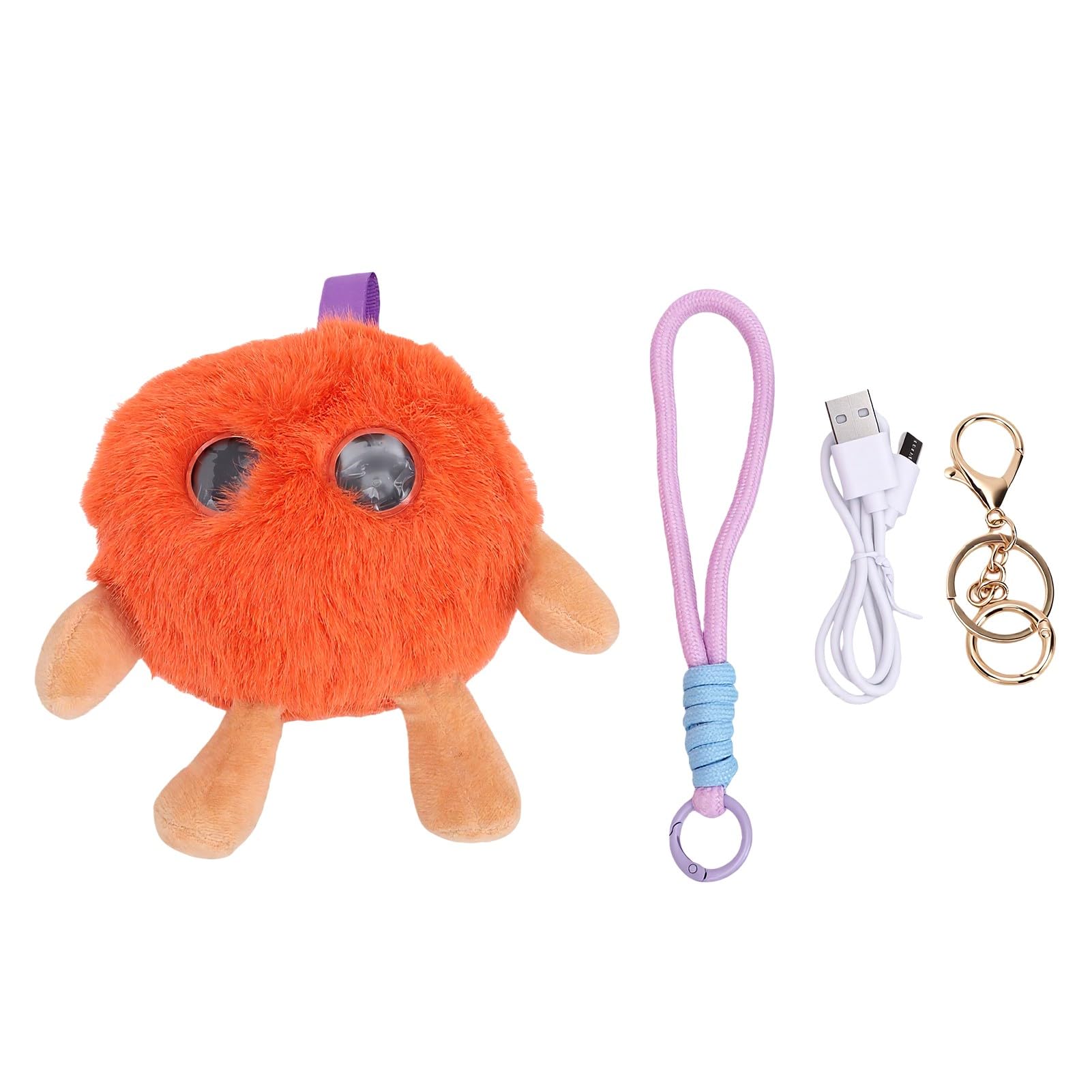 Yosoo Health Gear Juguete de Peluche Inteligente con Ojos Emocionales, Compañero Interactivo de Peluche con IA, USB C, Chat de Voz en 66 Idiomas, Tutoría, Narración de Cuentos para Niños y Familias