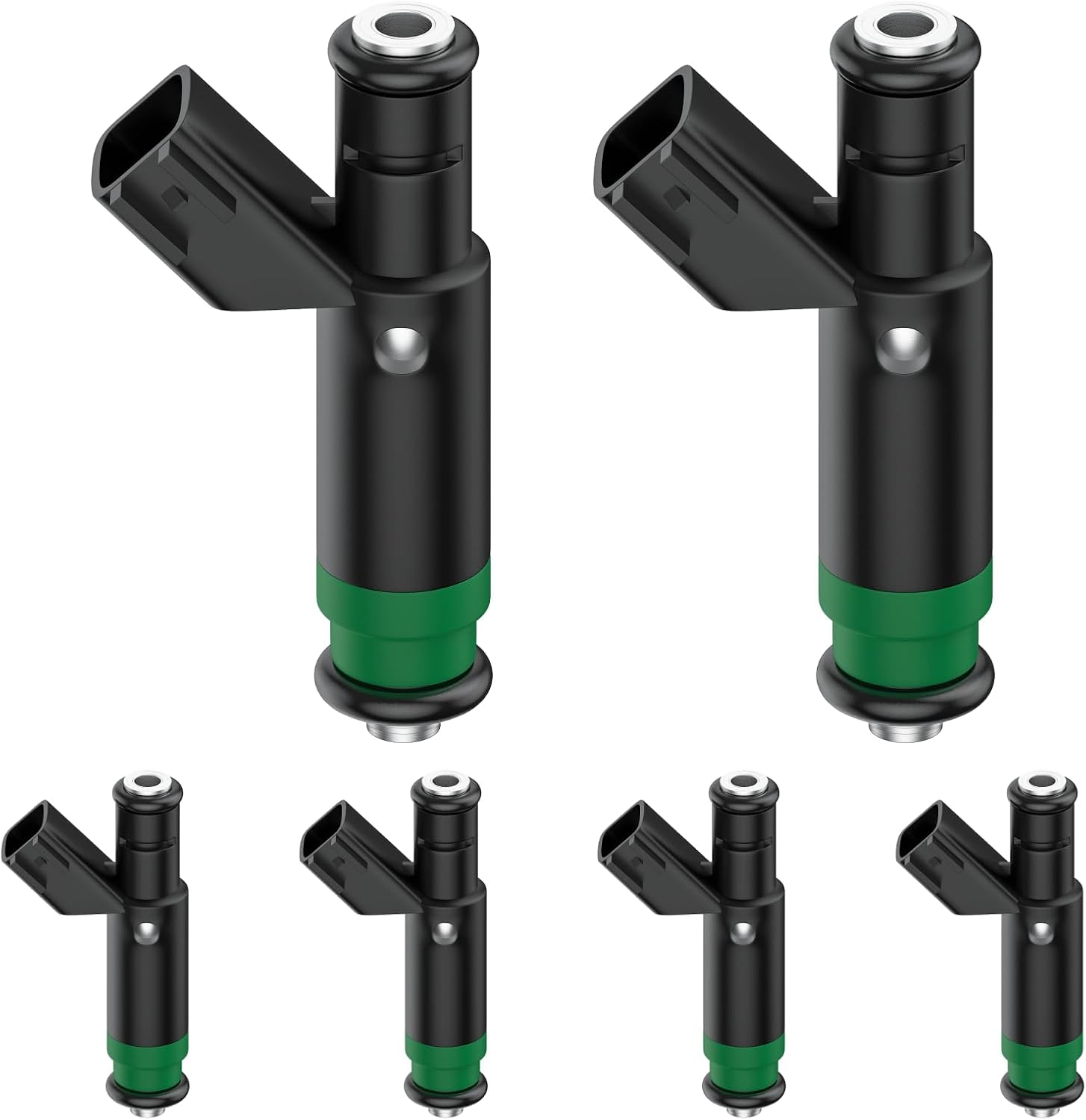Fuel Injectors Compatible with Ford Taurus 2001-2005 Ranger 3.0L 2001-2003 B3000 2001-2003 Mercury Sable 2001-2005 3.0L,4 Holes,82211171 Set of 6