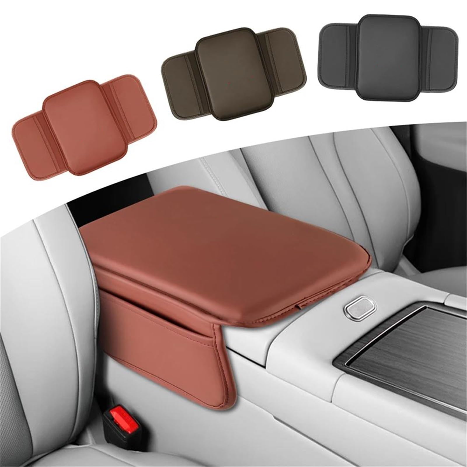 Copribracciolo Auto Per A&udi A3 8P 8L 8V A4 B8 B6 B7 B9 | Rivestimento Del Bracciolo Centrale In Pelle Resistente, Rivestimento Morbido E Resistente All'usura CPXCTZFZUB