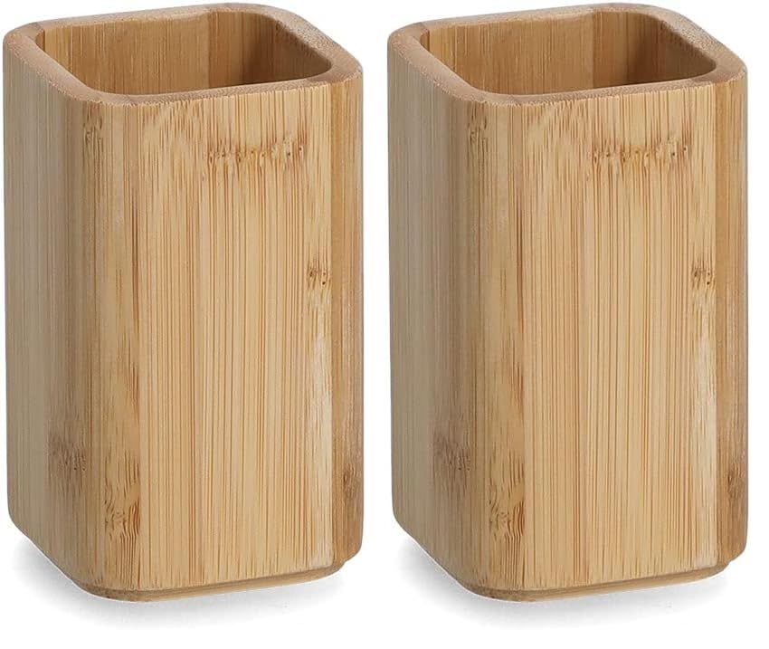 Gobelet en Bambou Zeller design épuré et durable pour votre salle de bain