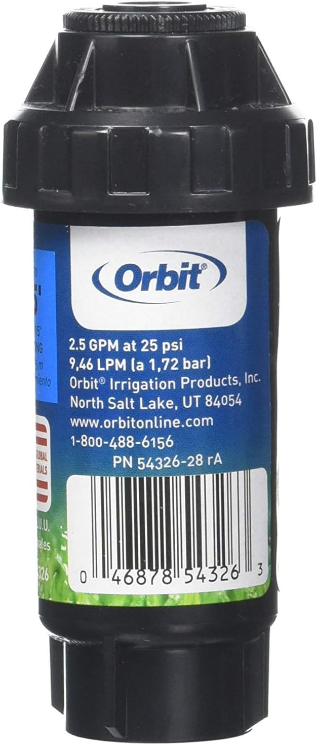 Orbit 54326 2" 300 Series Spring-Loaded Pop-Up Sprinkler with Full Pattern Spray Nozzle : Patio, Lawn & Garden