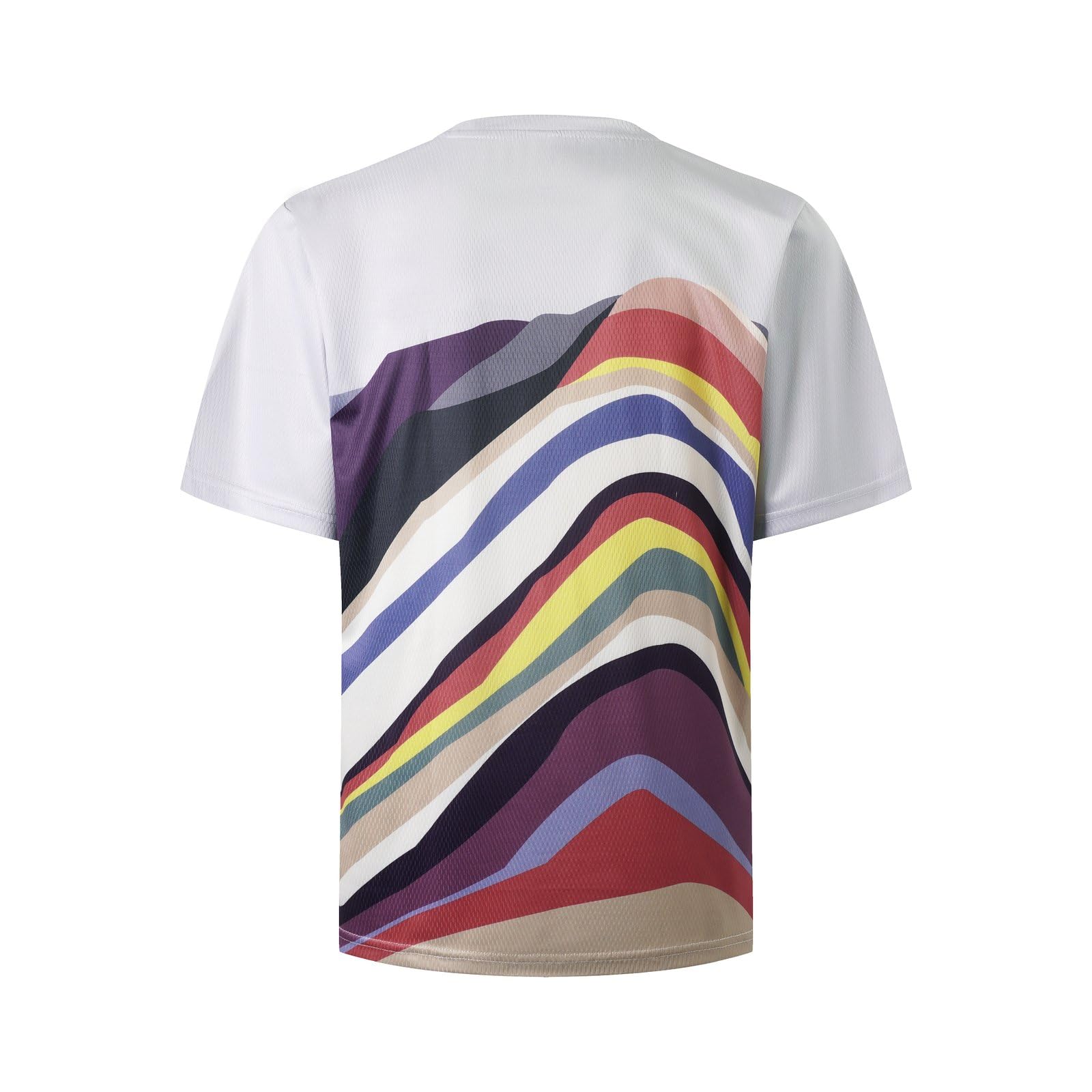 Maglia da uomo a maniche corte per mountain bike e mountain bike, da corsa, per downhill e motocross