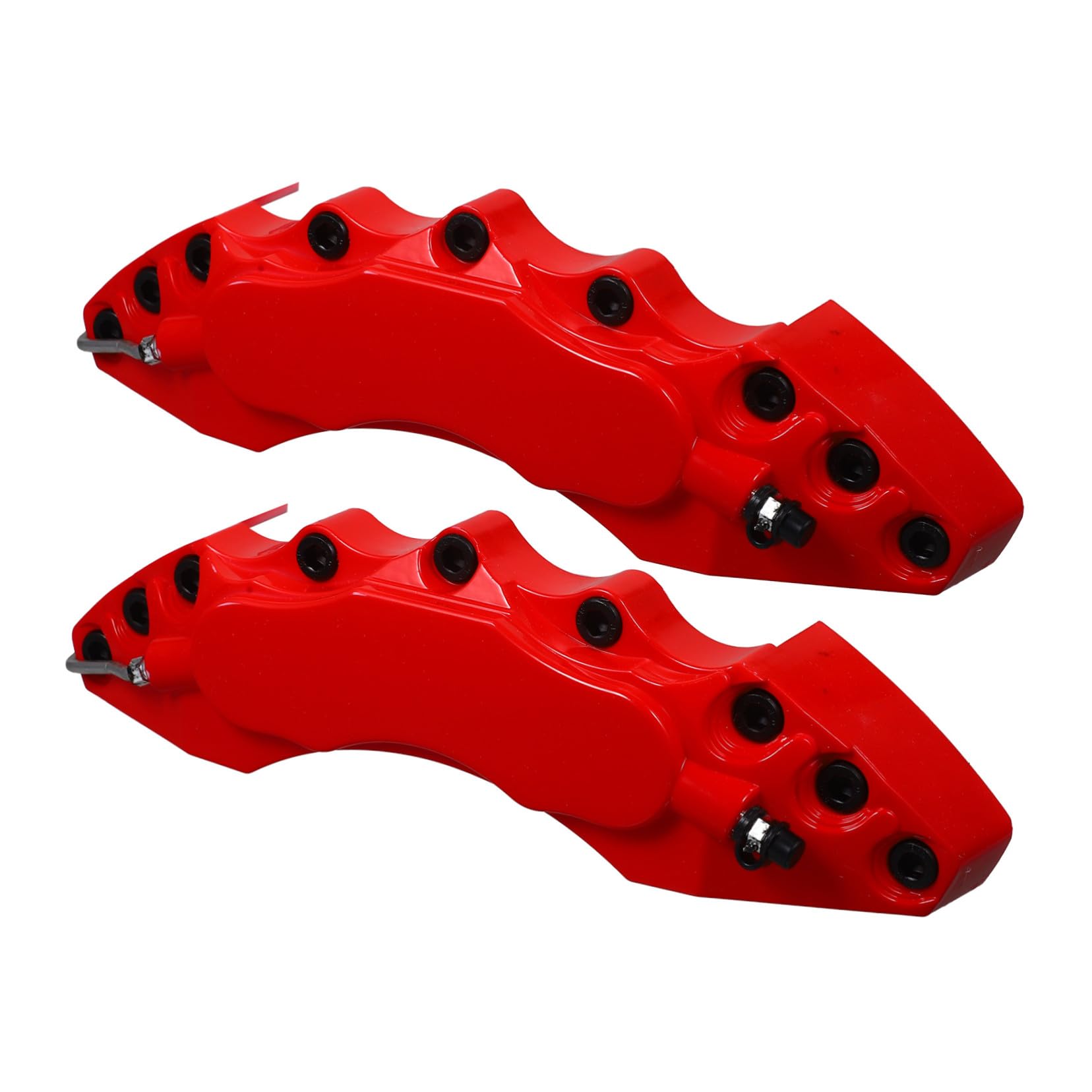 Copri Pinze Freno Auto in ABS Rosso, Facile Installazione, Decorazione Elegante per Migliorare L'aspetto delle Ruote la Protezione del Veicolo