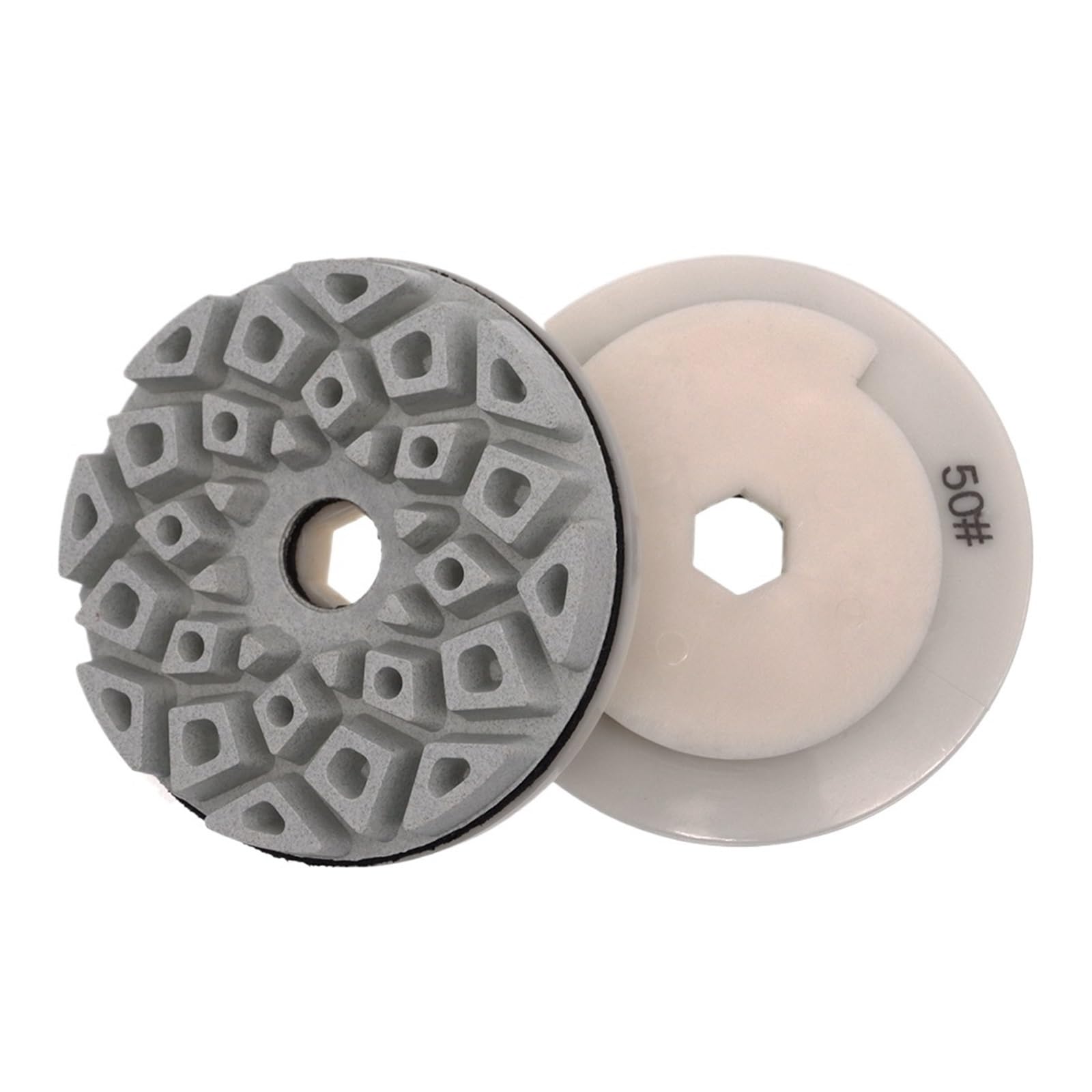 Xuro Almohadilla de pulido con bloqueo en los bordes de Caracol de 5 pulgadas, muela de borde de 125 Mm for máquina automática de mármol, hormigón y granito(50)