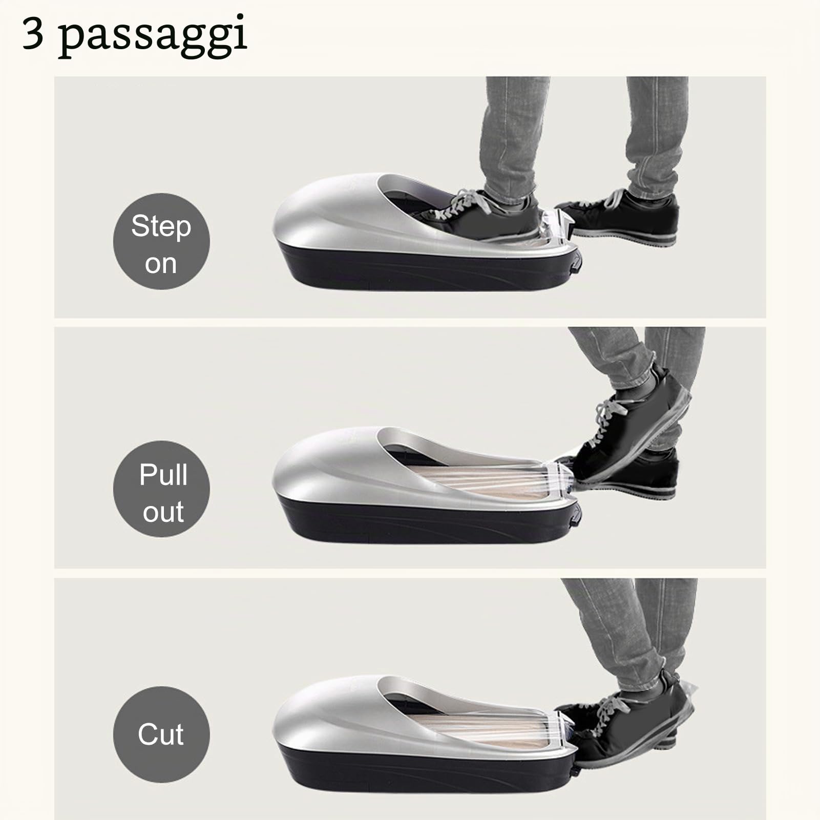Dispenser Automatico di Copriscarpe, Macchina Automatica per Copriscarpe, Macchina per Pellicole per Scarpe, Dispenser Usa e Getta per Copriscarpe per Ospedale a Casa,