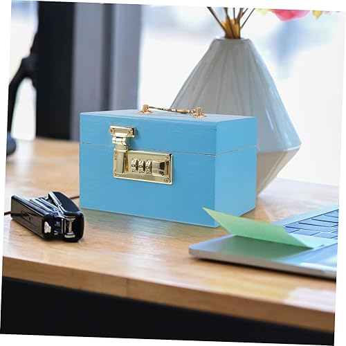 Miniatura 2 de Alcancía de madera para niñas, alcancía para adultos, alcancía para adultos y niñas, alcancía grande con cerradura de hierro