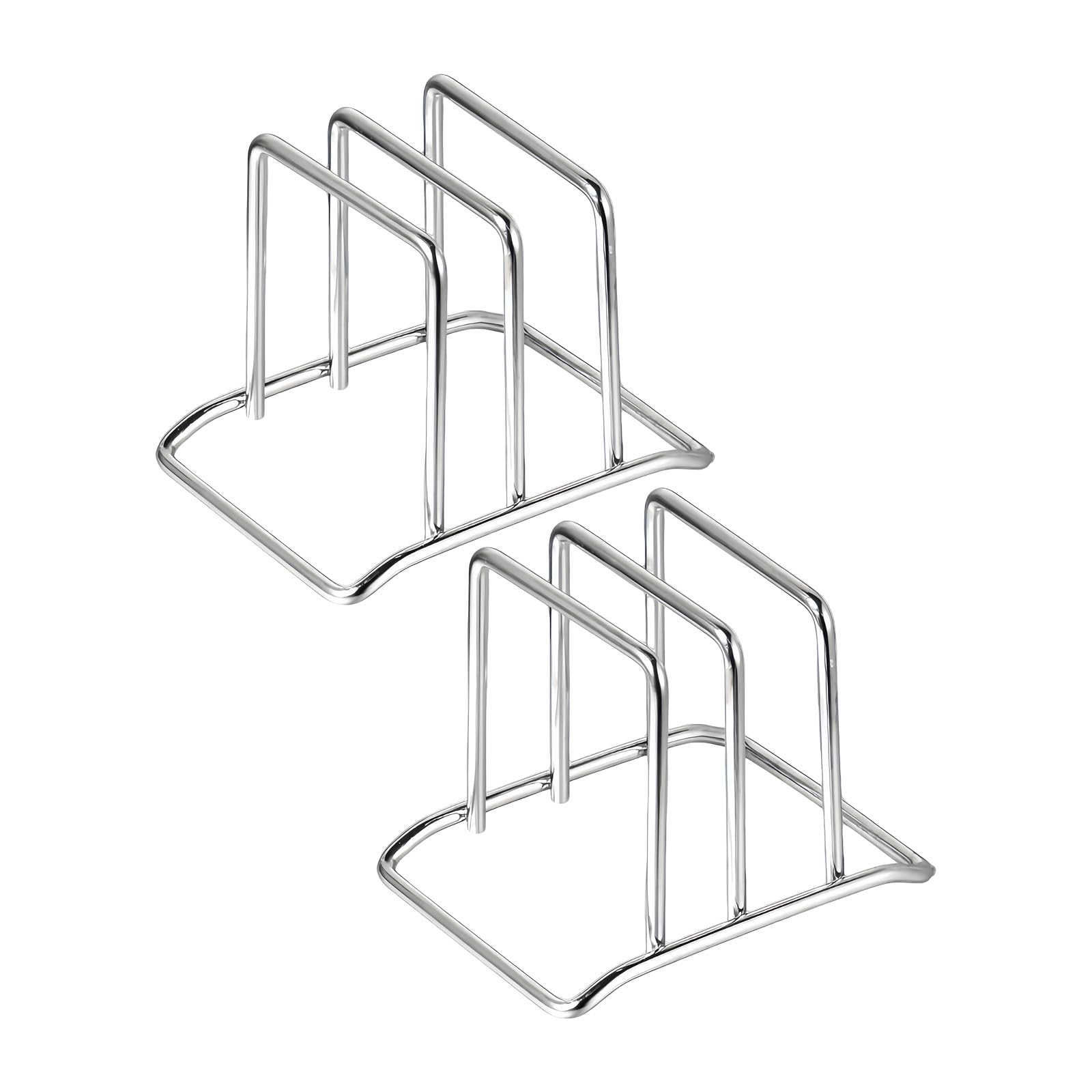 Hsioluted Stainless Steel Cutting Board Holder Sturdy and Portable for Kitchen Countertop Storage of Chopping Boards and Lids Multipurpose Kitchen Planner