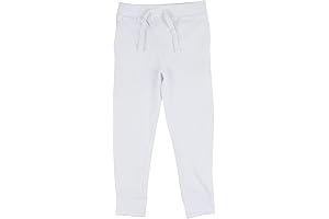 Soft and Comfy Toddler Sweatpants: White