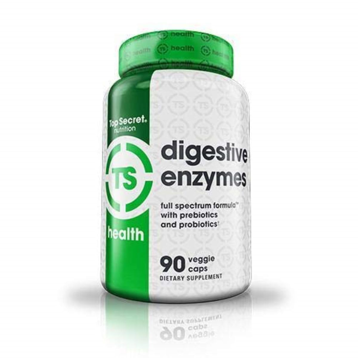 Digestive Enzymes | Full Spectrum Prebiotics & Probiotics | 10 Enzymes | for Gut Health, Bloating & Nutrient Absorption | 90 Capsules
