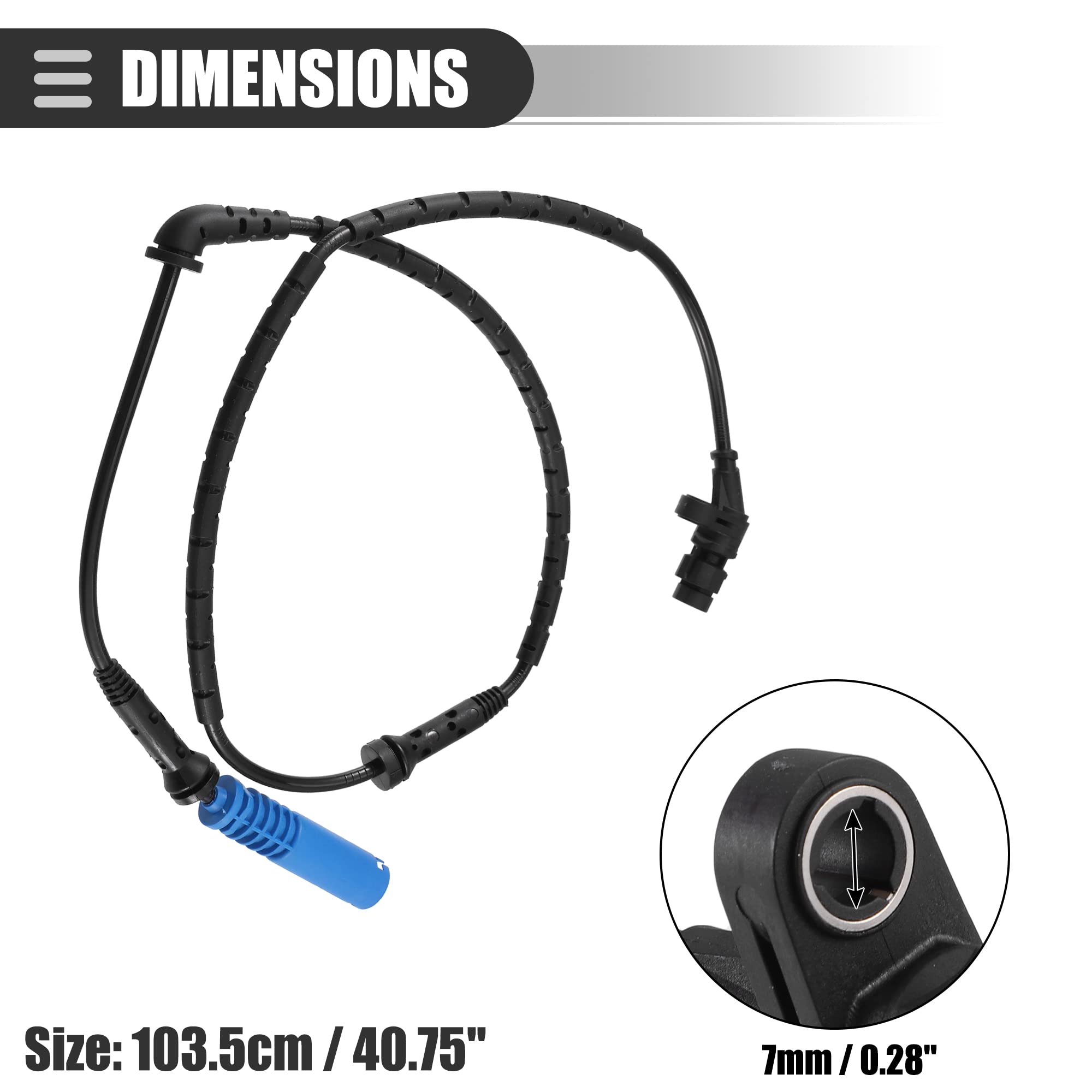 Lanqi Capteur De Vitesse De Roue Avant ABS Avant Gauche De Véhicule Automobile Pour Nissan