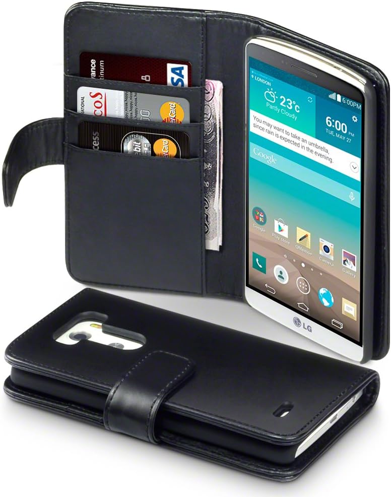 Etui en cuir Huawei Honor 5X PDair Horizontal - Noir