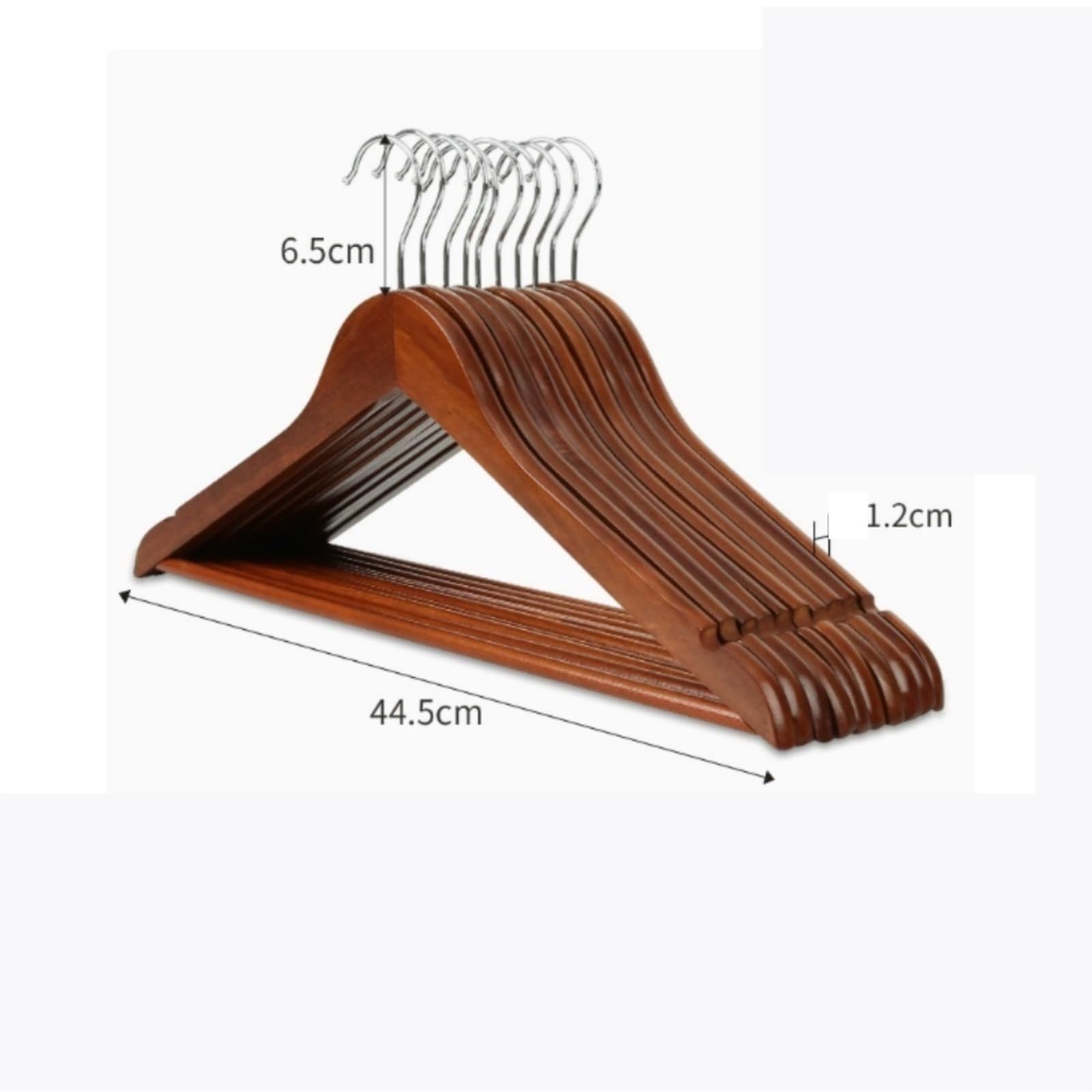 Perchas Armario Vestidor Perchas For Ropa con Ganchos Giratorios De 360 ​​Grados, Ranuras For Hombros Duraderas Ahorra Espacio(Bruin)