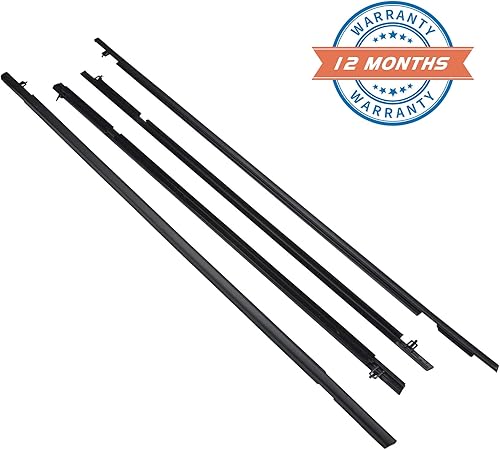 Miniatura 7 de ZONFANT 4 unidades de cinturón de sellado para ventana de puerta exterior de automóvil compatible con Honda Vehicle Civic 2006-2011, repuesto