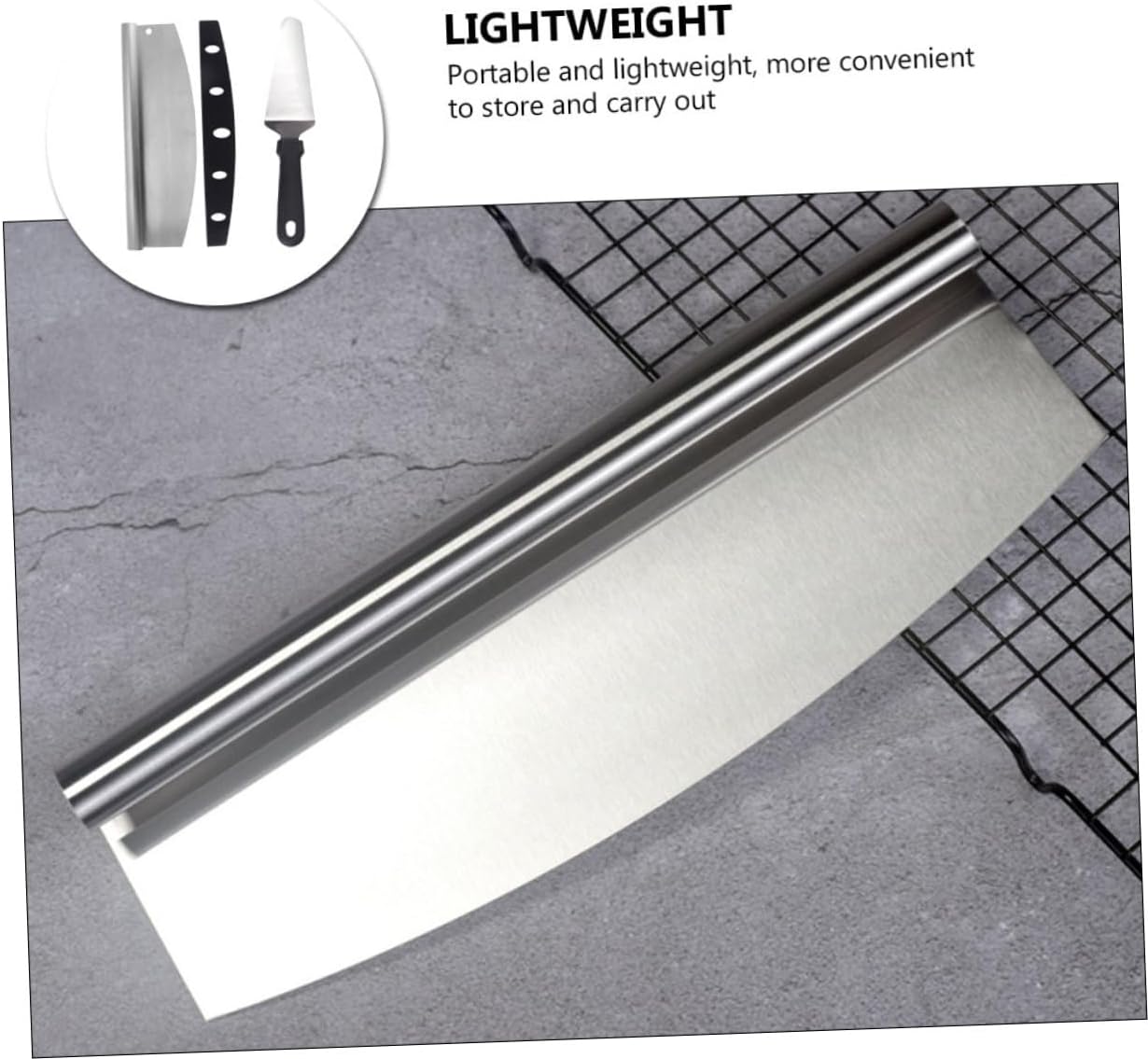 Multi-function Stainless Steel Pizza Cutter and Triangle Pizza Spatula Set with Pp Sheath Kitchen Baking and Transferring Tools for Homemade and Outdoor Use