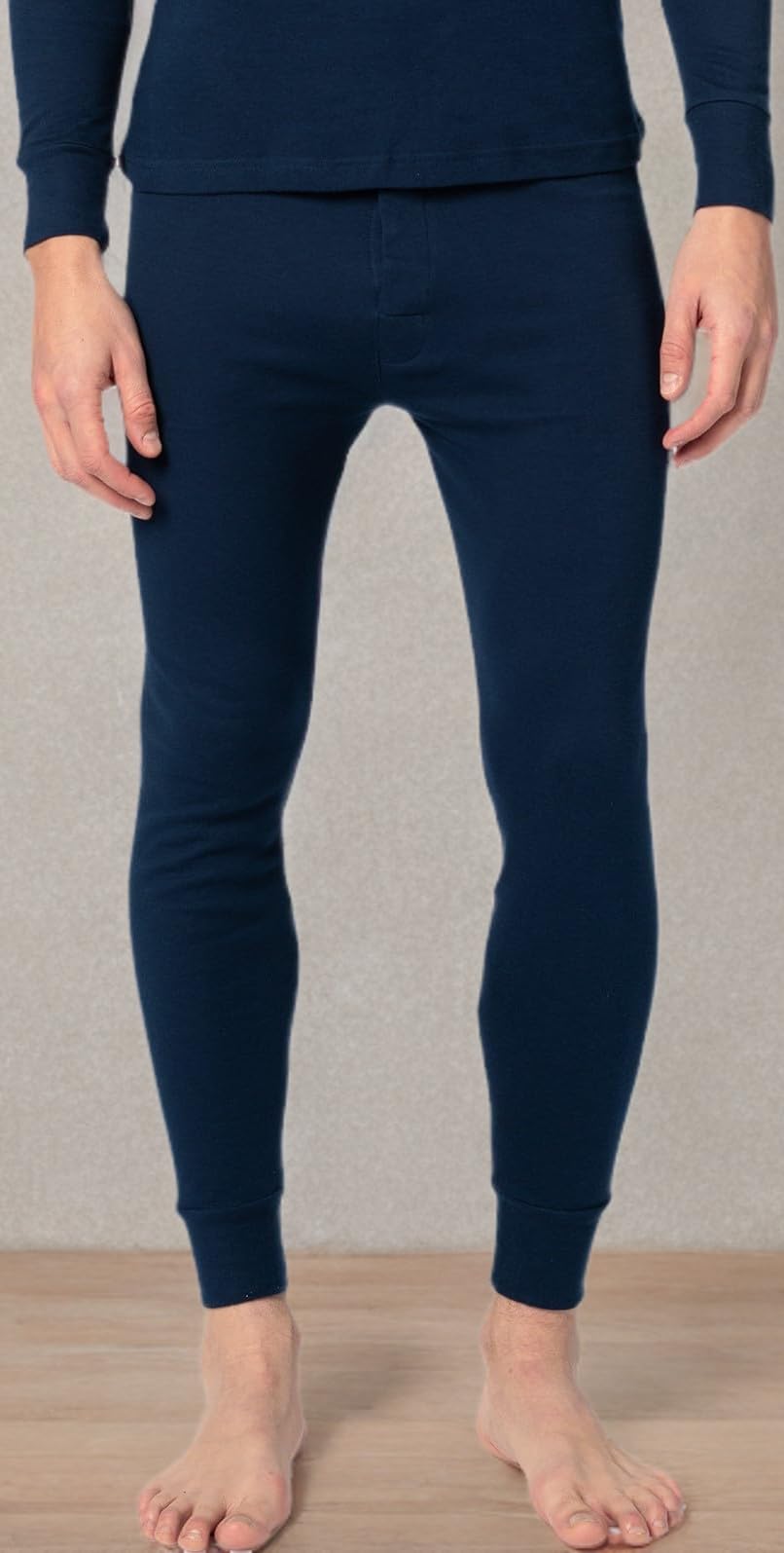 Andrew Scott Herren-Thermounterwäsche, 3er-Pack, Premium-Baumwolle, lange Thermounterwäsche