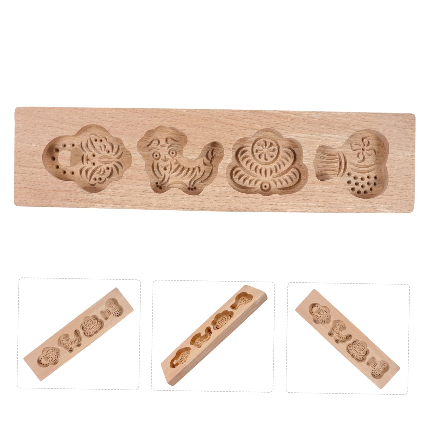 Drewniane foremki do ciastek, herbatniki, 1 szt. Formy do ciastek Taca do robienia czekolady Drewniana forma do pieczenia Gadżet kuchenny DIY Akcesoria do pieczenia Chleb na parze,Forma do c