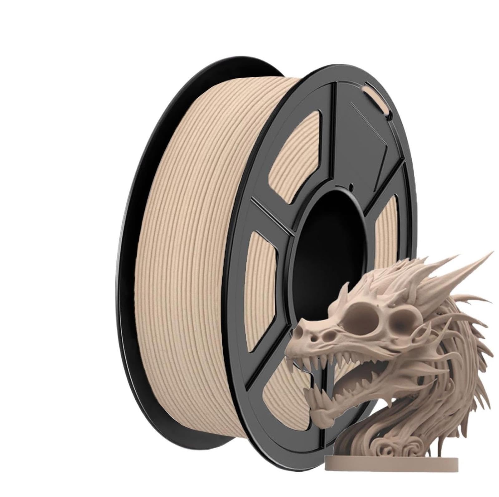 Filamento For Stampante 3D PLA+ Color Legno, Precisione +/- 0,03 Mm