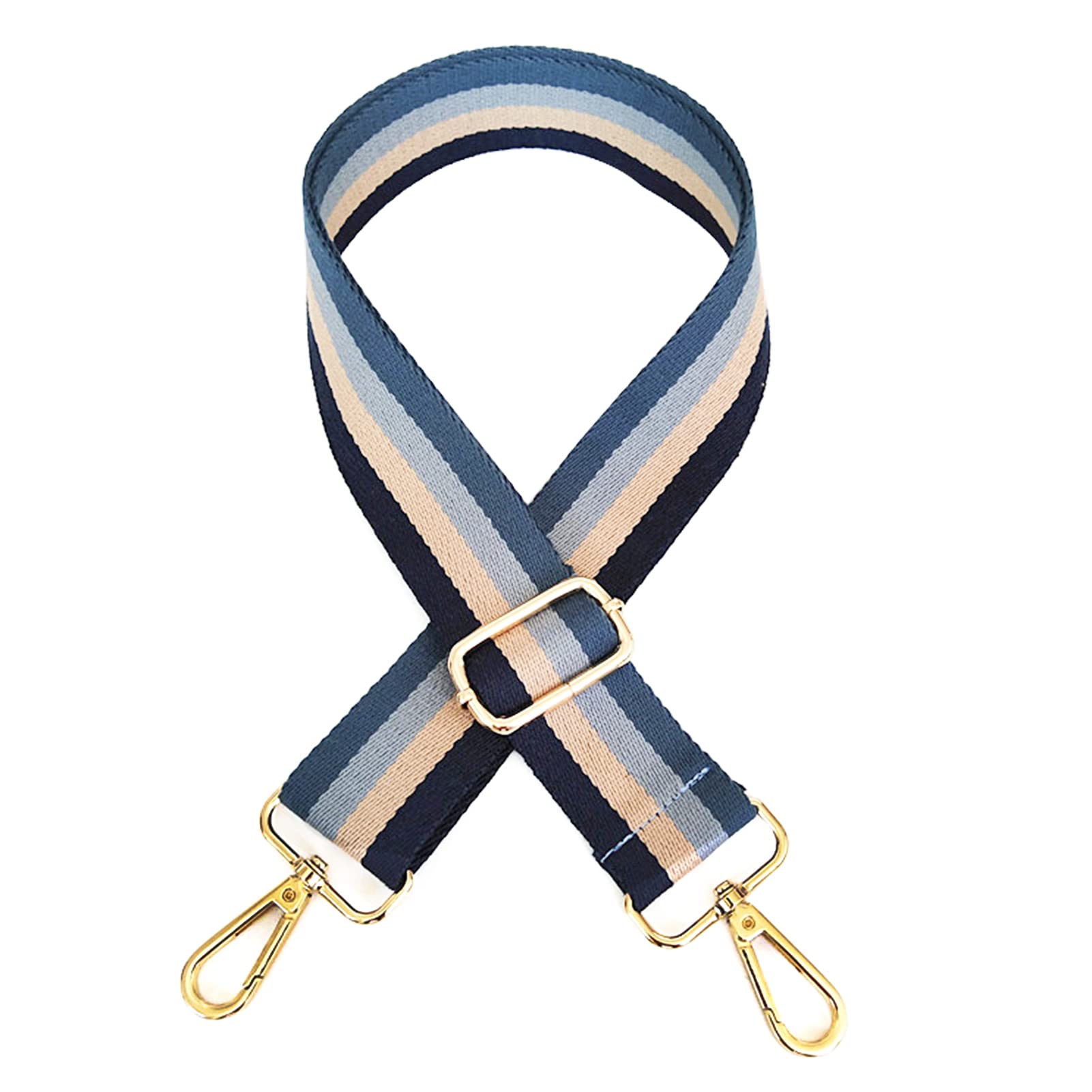 KarjiajaCanvas Crossbody Shoulder Bag with Adjustable Strap and Metal Swivel Hooks for Handbags and Luggage