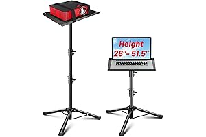 CAHAYA Projector Tripod Stand: Adjustable Height for Projectors and Laptops