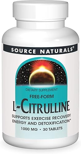 Miniatura 10 de Source Naturals L-Citrulina - Apoya la Recuperación del Ejercicio, Energía y Desintoxicación, 1,000 mg - 60 Tabletas