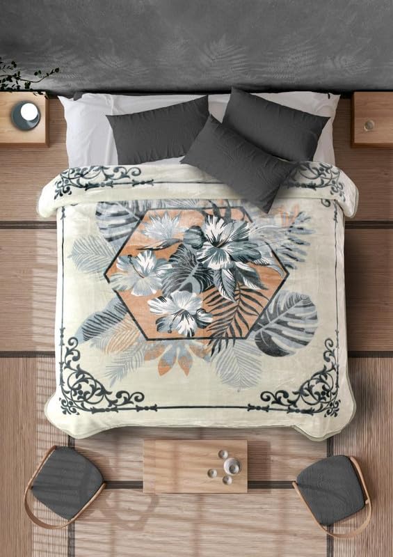 ELSTONE Home Korean Wedding Bedding Set Cloudy Piece Blanket Set  Blanket with Bedsheet and Pillow Covers Special for Newly Married Couple