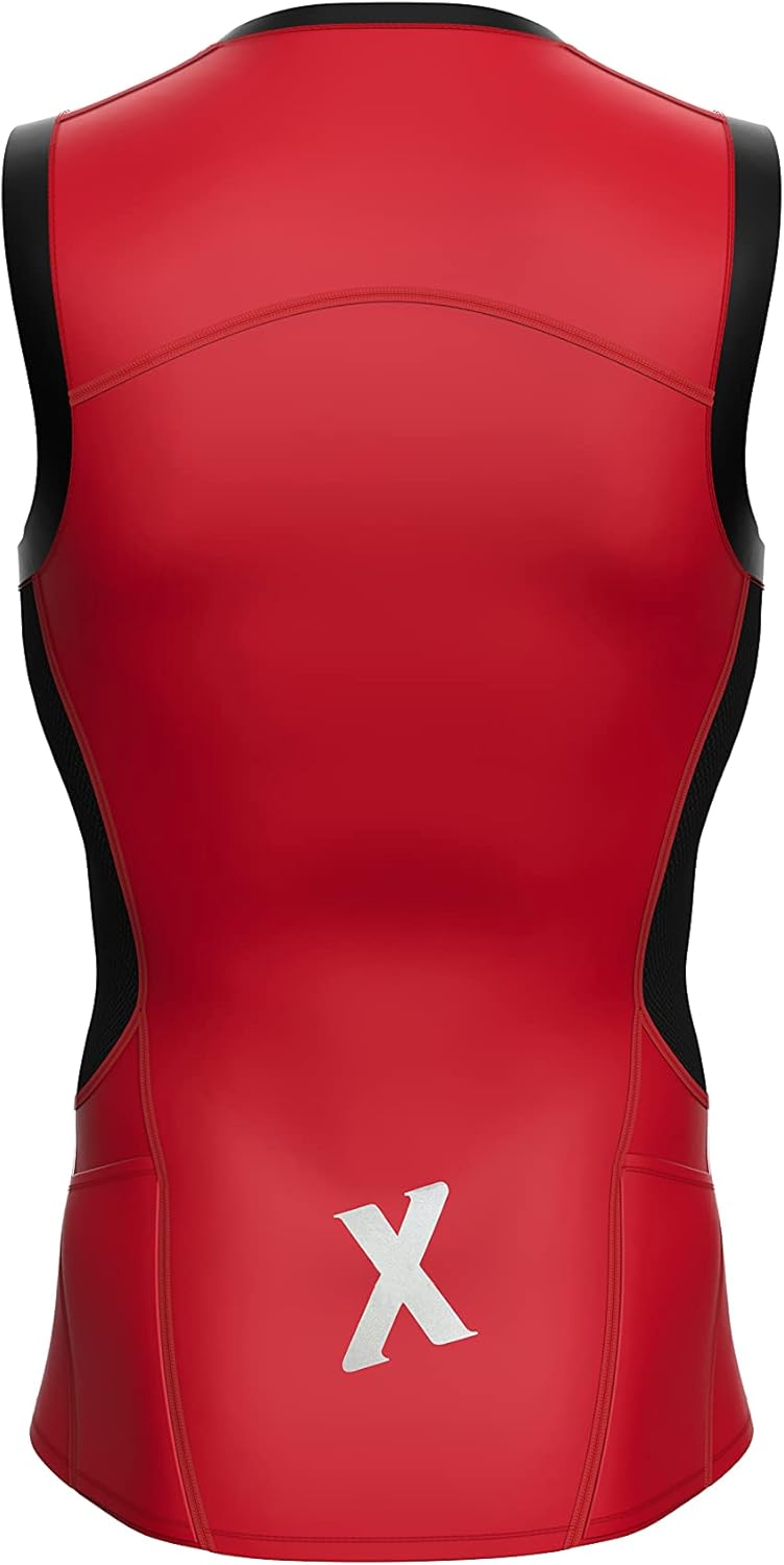 Sparx MenTri Tank Performance Triathlon Top Tri Singlet Men Swim Bike Run