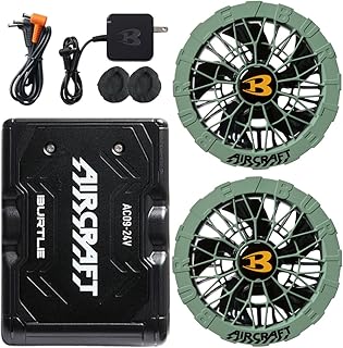 [BURTLE] [バートル] カラーファン+24Vバッテリーセット AC09+AC09-2 エアークラフト AIRCRAFT 京セラ製 2025年モデル バッテリーのカラー:78マットブラック/ファンのカラー:19ザック