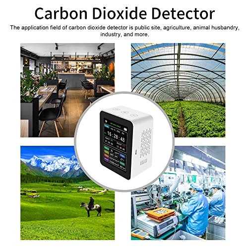 Lianai Tuya WiFi Detector Inteligente de Qualidade do Ar PM2.5 CO2 TVOC HCHO Temperatura Umidade 6 E