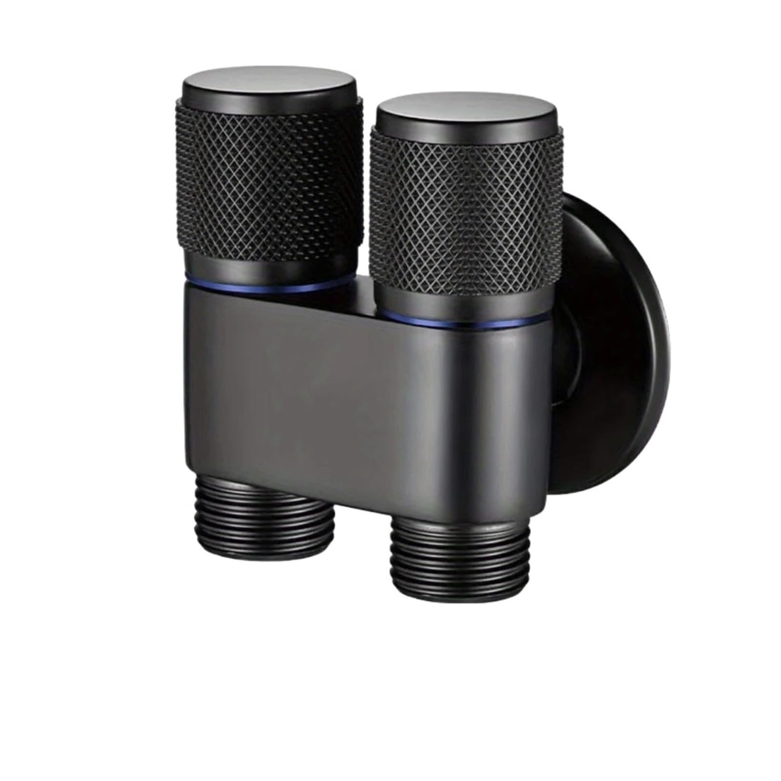 Bvhisehp Black Stainless Steel Anti Backflow Dual Control Angle Valve Universal Thread Water Stop Valve For Toilet